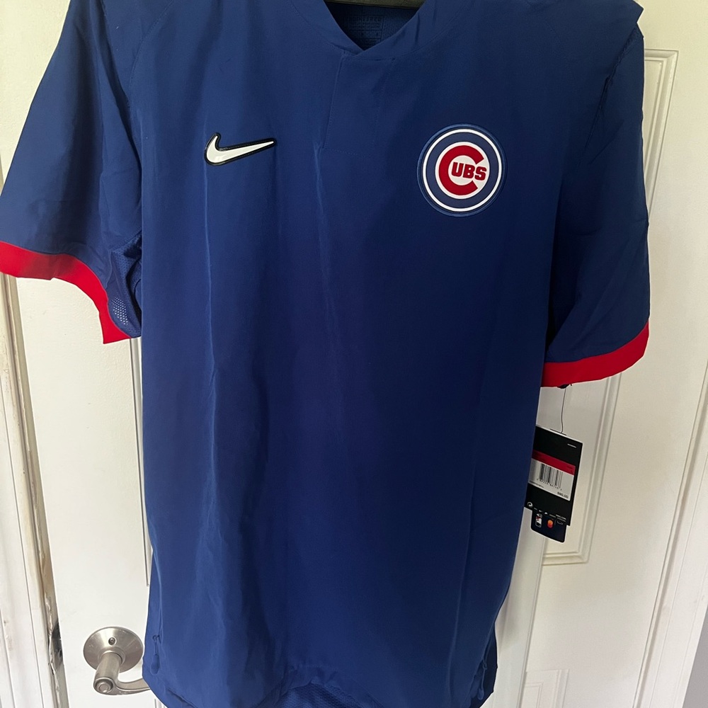 Nike Blue and Red Shirt Jacket